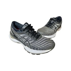 Asics Womens Gel Nimbus 22 1012A587 Black Running Shoes Sneakers Size 8